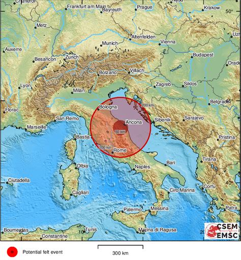 Terremoto Sulla Costa Marchigiana Avvertito Anche A Teramo Teramonews