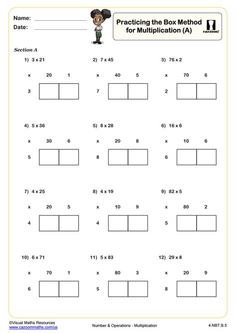 Area Model Multiplication Worksheets Math Monks Worksheets Library