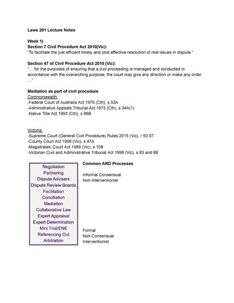 Laws Lecture Notes Laws Lecture Notes Week Section Civil