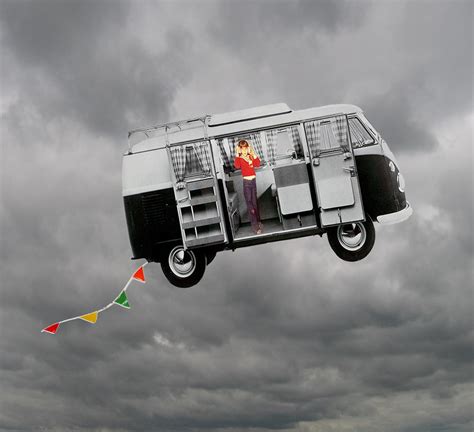 Vw Bus In The Sky Digital Collage Vw Bus In The Sky A Di Flickr