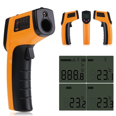 LCD Non Contact Infrared Digital IR Laser Thermometer Probe Temperature