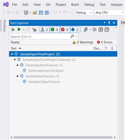 BDD In C Using SpecFlow