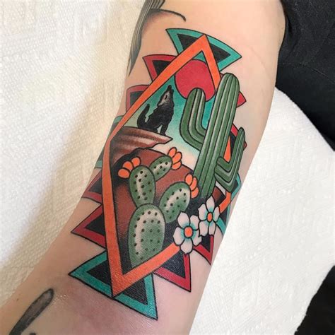 Share Cactus Tattoo Traditional In Cdgdbentre