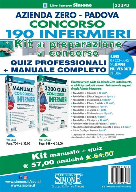 Azienda Zero Padova Concorso Infermieri Edizioni Simone