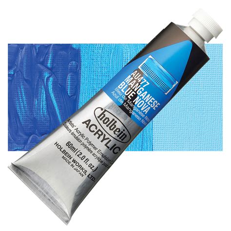 Holbein Heavy Body Artist Acrylics Manganese Blue Nova 60 Ml Tube