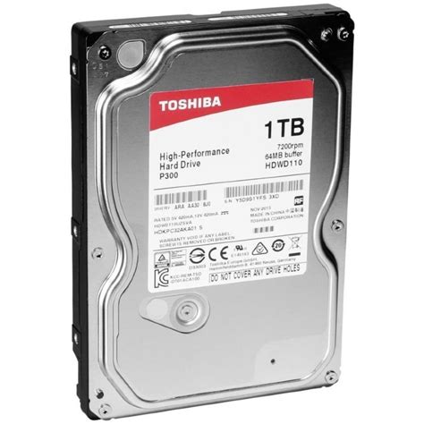 Disque Dur Interne TOSHIBA P300 1 To 3 5 HDD 7200 Tpm SATA 6 Go S