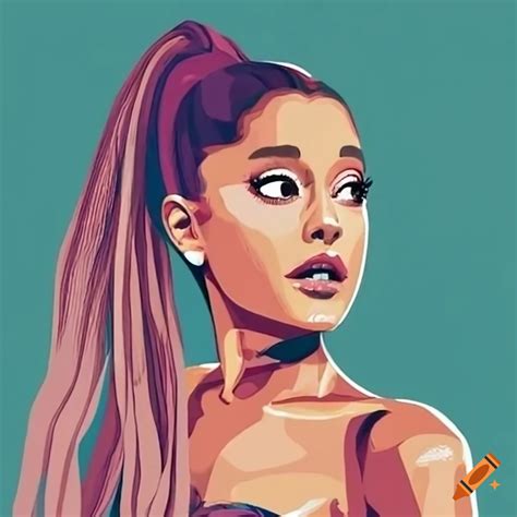 Portrait Of Ariana Grande On Craiyon