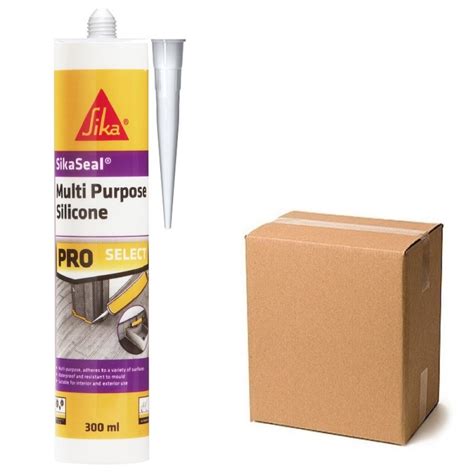 Sika Sikaseal Multi Purpose Pro 140 Silicone Sealant White Int Ext Box