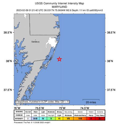 Small earthquake recorded off Maryland-Virginia coast - WTOP News