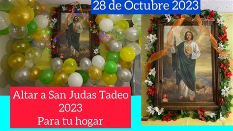 COMO HACER UN ALTAR A SAN JUDAS TADEO 2023 YouTube