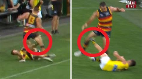 Richmond Vs Adelaide Crows Afl Trent Cotchin Kicks Taylor Walker Video The Advertiser