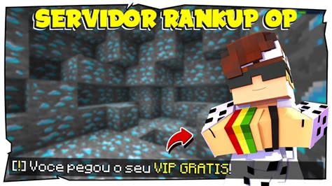 NOVO MELHOR SERVIDOR DE RANKUP 1 8 Ate 1 19 VIP FREE Spawners Farms