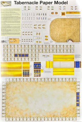 Tabernacle Model to Make, Rose Publishing (#5157) - Bible Truth Publishers