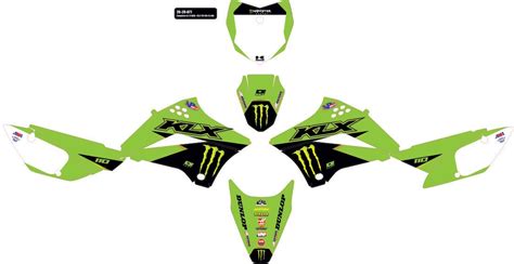 2021 D Cor Visuals Monster Energy Kawasaki Graphic Kit EBay