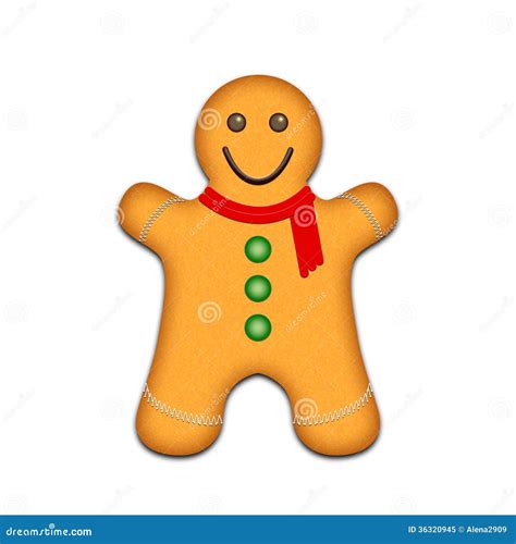 Gingerbread Man Stock Illustration Illustration Of Candy 36320945