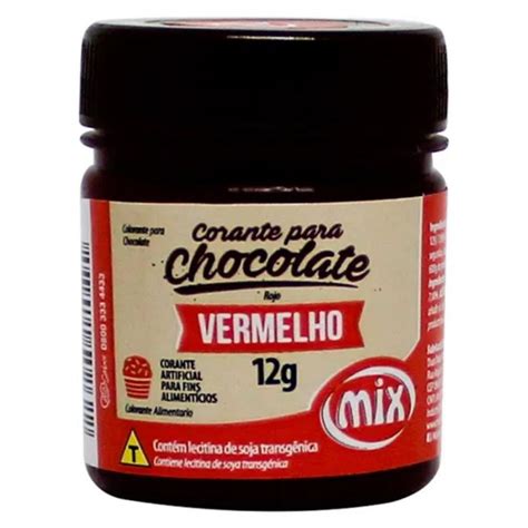 CORANTE PARA CHOCOLATE VERMELHO 12G MIX SHOPPING DAS EMBALAGENS