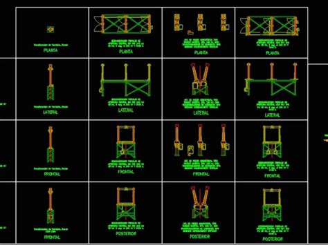 Equipos Sub Estaciones Electricos Bloques Dinamicos En AutoCAD