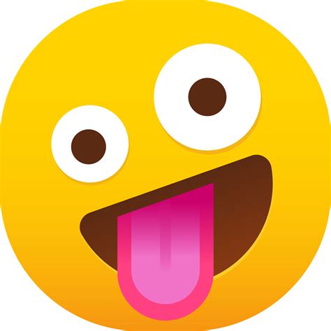 crazy zany emoji  png