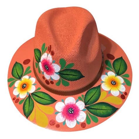 Hand Painted Handmade Hat Sombrero Artesanal Pintado Mexican Etsy