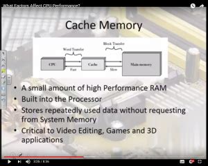 Factors Affecting Cpu Performance Cache Memory Grade A Computer Science