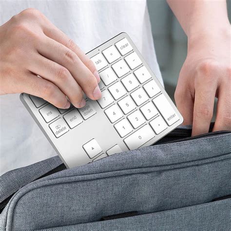 Teclado Num Rico Inal Mbrico Compatible Con Bluetooth 2 4G Recargable