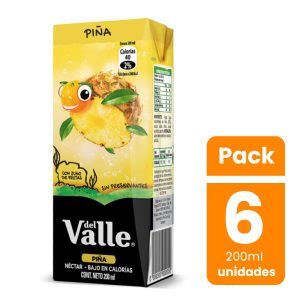 Pack 6 Un Néctar De Piña Andina Del Valle Supermercado Cugat