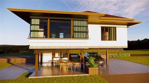 Modern Tropical Home Coastal House Plans Elevated House Elevated Houses