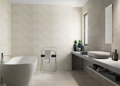 Azulejo baño 8200 MANHATTAN CREMA RELIEVE 33x80cm Cesar Cerámicas