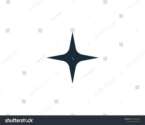 Four Star Icon Vector Logo Template Stock Vector (Royalty Free ...