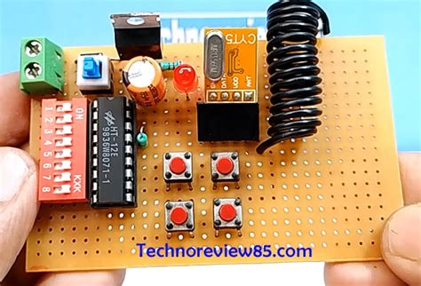 Simple RF Remote Control Circuit without Microcontroller ( No need code)