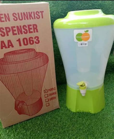 Cod Dispenser Air Golden Sunkist Liter Plastikware Warna Hijau