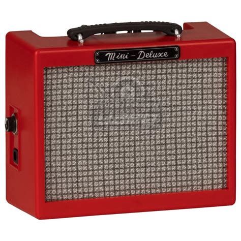 Fender Md Mini Deluxe Amplificador Rojo