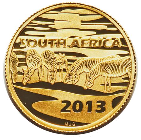 2013 South Africa Natura The Zebra R10 110 Oz 24 Carat Gold