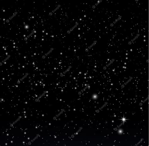 Premium Vector Night Shining Starry Sky Stardust Black Cosmos