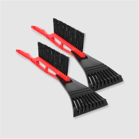 Long Handle Ice Scraper with Brush, Removable