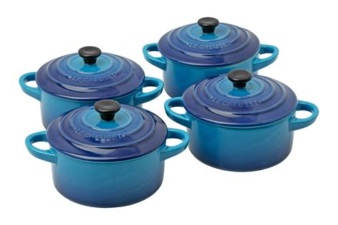 Le Creuset Les Céramiques 79212102200100 mini cocotte set Azure 10 cm