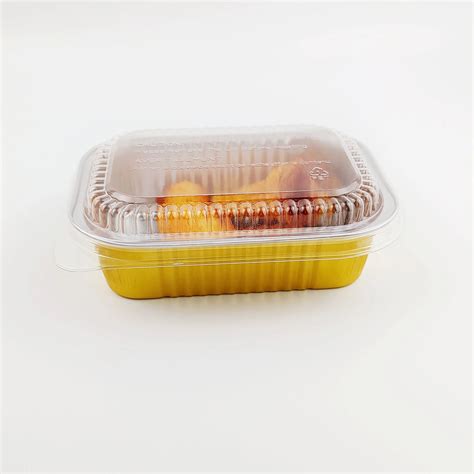 Buy Takeaway Aluminium Foil Tray 450ml With Lid Restaurant Container