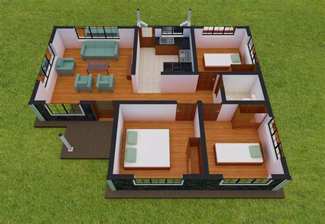 Three Bedroom House Plan