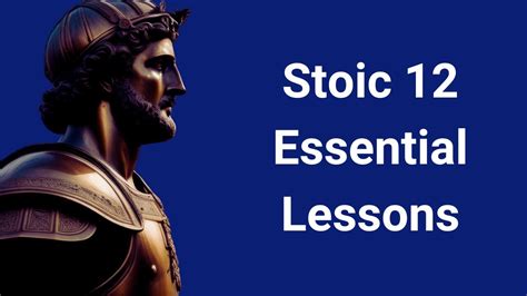 Stoic Wisdom Essential Lessons Stoic Practice Youtube