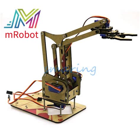 4 dof robô braço manipulador mg90s sg90s servo lidar controle