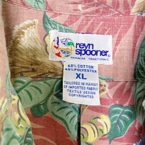 Reyn Spooner Xl Mens Vintage Regular Fit Popover Shir Gem