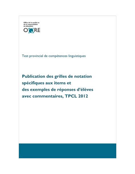 PDF Grilles de notation et exemples de réponses d élèves PDFSLIDE TIPS