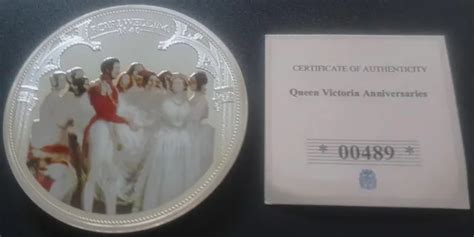 Windsor In Perfette Condizioni Queen Victoria Anniversary Moneta 70