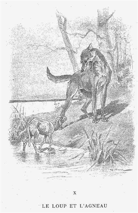 Fablimages La Fontaine Et Ses Illustrateurs Le Loup Et L Agneau