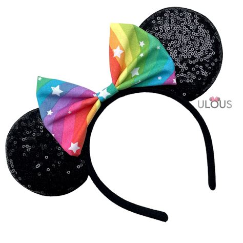 Rainbow Mickey Ears Rainbow Minnie Mouse Ears Rainbow Mouse - Etsy