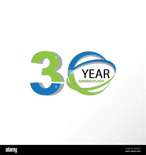 30 Year Business Anniversary Symbol