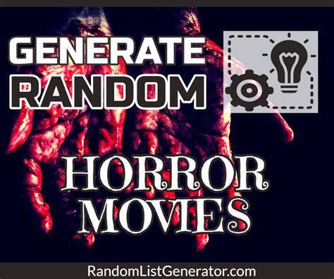 Random Horror Movie Generator