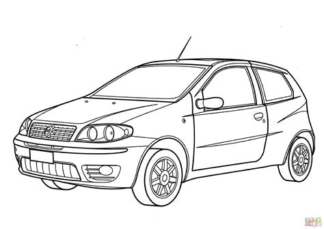 Dibujo De Fiat Punto Para Colorear Dibujos Para Colorear Imprimir Gratis