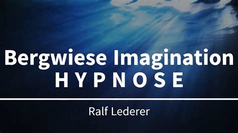 Sanft Einschlafen Mit Hypnose Imagination Tiefenentspannung Bergwiese