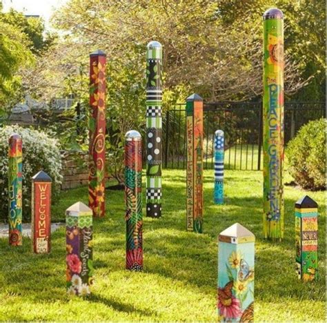 Beautiful Garden Poles Ideas 170 Garden Art Garden Poles Art Pole